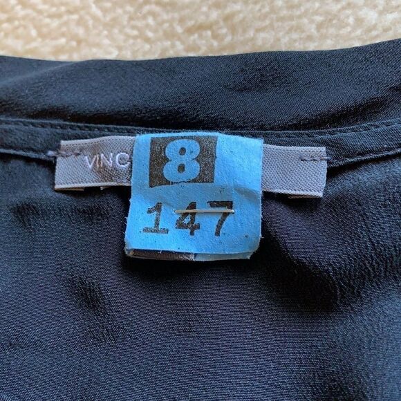 euc Vince Contrast trim slub long sleeve tee sz L - Picture 11 of 14